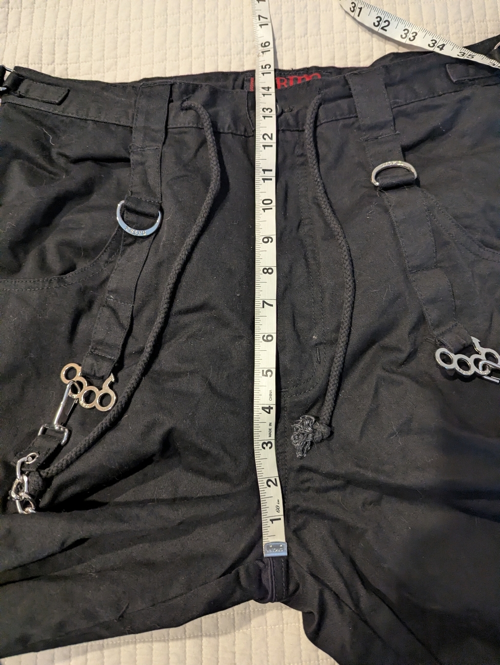TRIPP NYC Goth Grunge Chain To Chain Pants Large Black - Picture 12 of 14